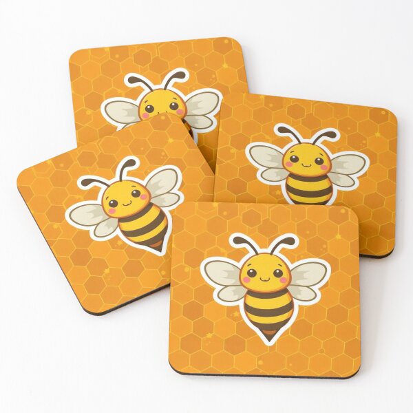 Item preview, Cute Bee Honeycomb Background designed and sold by Emma-Roid.