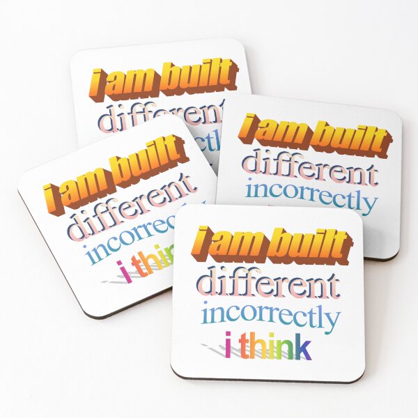 Item preview, i am built different incorrectly i think Wordart designed and sold by WorddArtt.