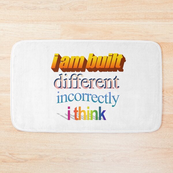 Item preview, i am built different incorrectly i think Wordart designed and sold by WorddArtt.