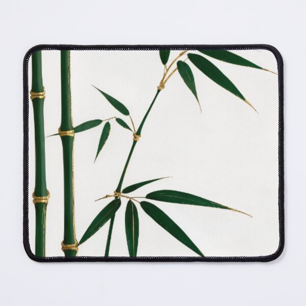 Item preview, Minimalist Bamboo Botanical Art Print Gold Accent Luxury Wall Decor designed and sold by sayntastic.