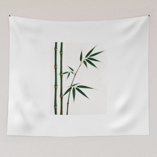 Item preview, Minimalist Bamboo Botanical Art Print Gold Accent Luxury Wall Decor designed and sold by sayntastic.