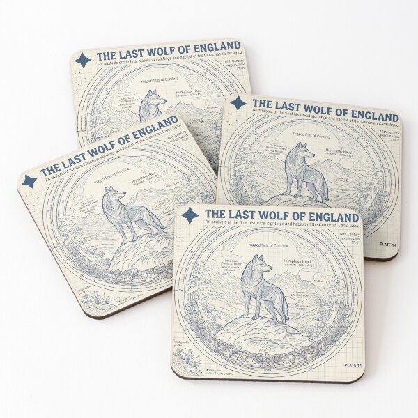 Item preview, The Last Wolf of England | Vintage Scientific Blueprint Art designed and sold by Englandbear.