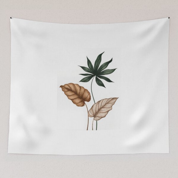 Item preview, Tropical Leaves Trio Minimalist Botanical Art Print Luxury Wall Decor designed and sold by sayntastic.