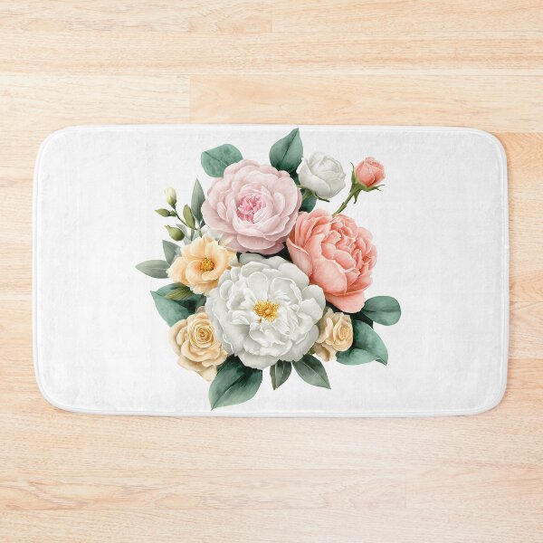 Item preview, Pastel Peony and Rose Bouquet - Elegant Romantic Floral Art Print designed and sold by DesignArtist.ia.