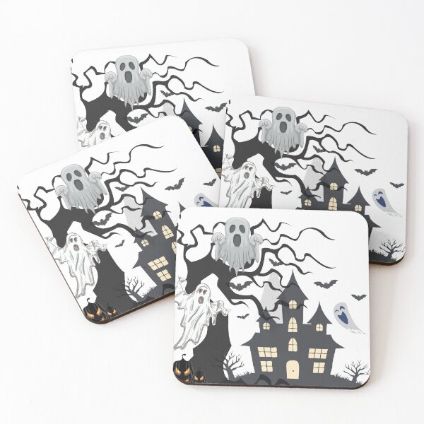 Item preview, Spooky Halloween Ghost Haunted House Sticker designed and sold by Pandey14.
