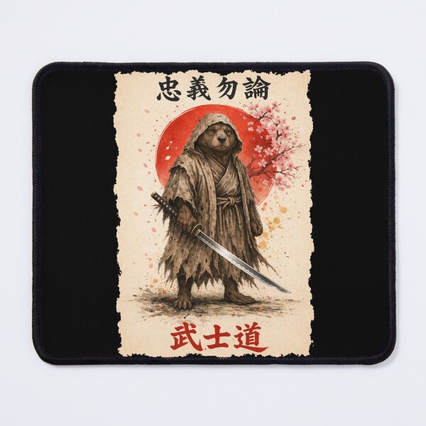 Item preview, Retro Vintage Japanese ink art samurai beer illustration designed and sold by Kladhadredo.