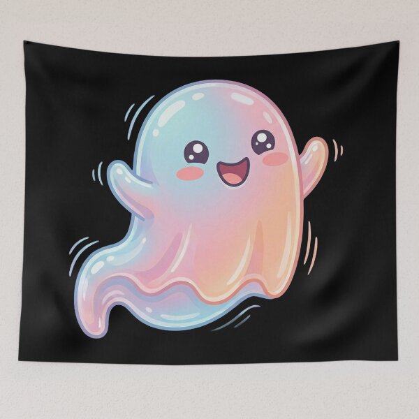 Item preview, Pastel Ghost Cutie – Cute Kawaii ghost design designed and sold by Herzbaumatelier.