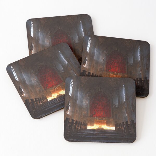 Item preview, Wolf Preaches Dark Sacred Cathedral Night Sermon designed and sold by GeoWhimsy Studio.