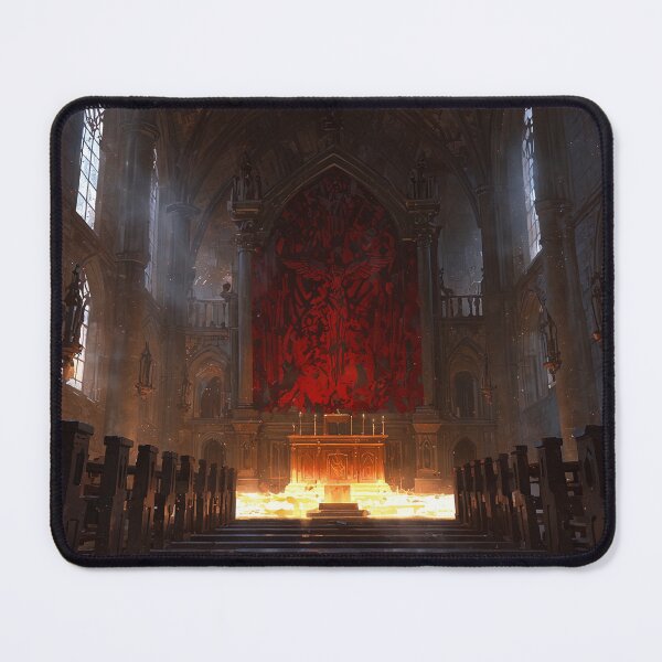 Item preview, Wolf Preaches Dark Sacred Cathedral Night Sermon designed and sold by GeoWhimsy Studio.