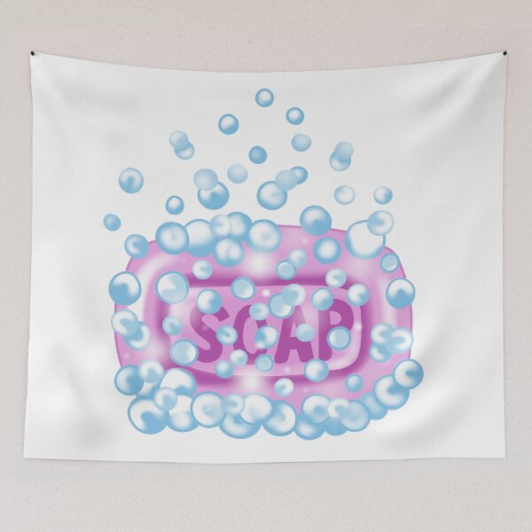 Item preview, Bar Of Soap With Bubbles designed and sold by Sartoris Art.
