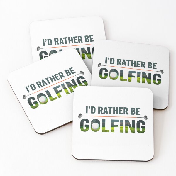 Item preview, I'd Rather Be Golfing Sport Humor Quote designed and sold by SkeletonsDanger.