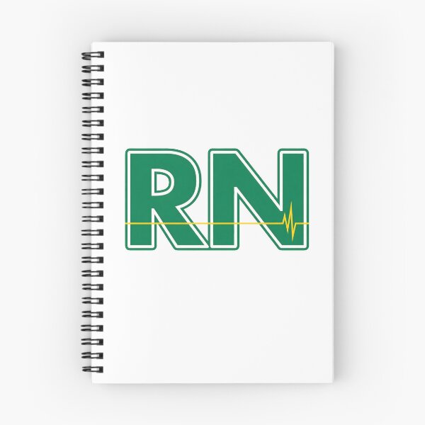 Item preview, Logotipo retro verde de enfermera registrada con latido cardíaco de electrocardiograma amarillo designed and sold by StatusApocalyps.