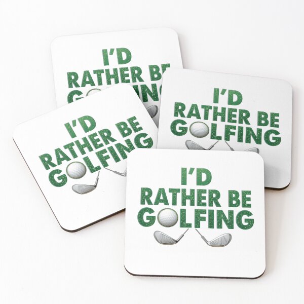 Item preview, I'd Rather Be Golfing Relatable Golfer Quote designed and sold by SkeletonsDanger.