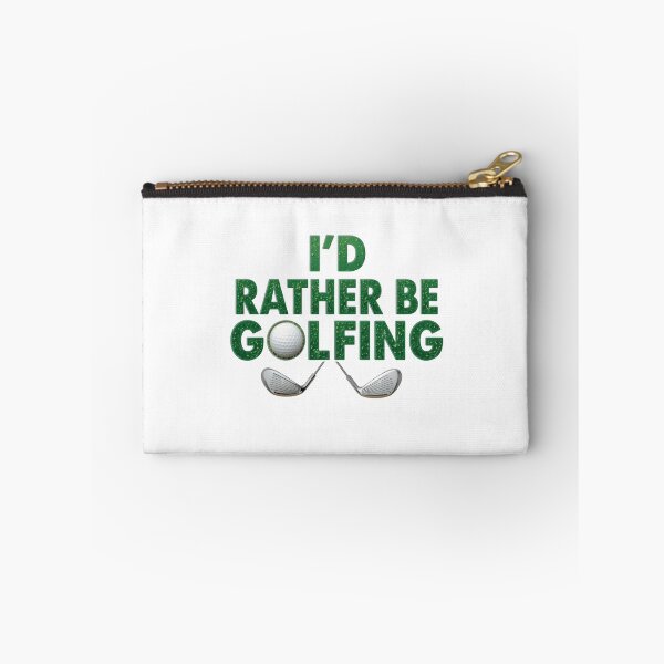 Item preview, I'd Rather Be Golfing Relatable Golfer Quote designed and sold by SkeletonsDanger.