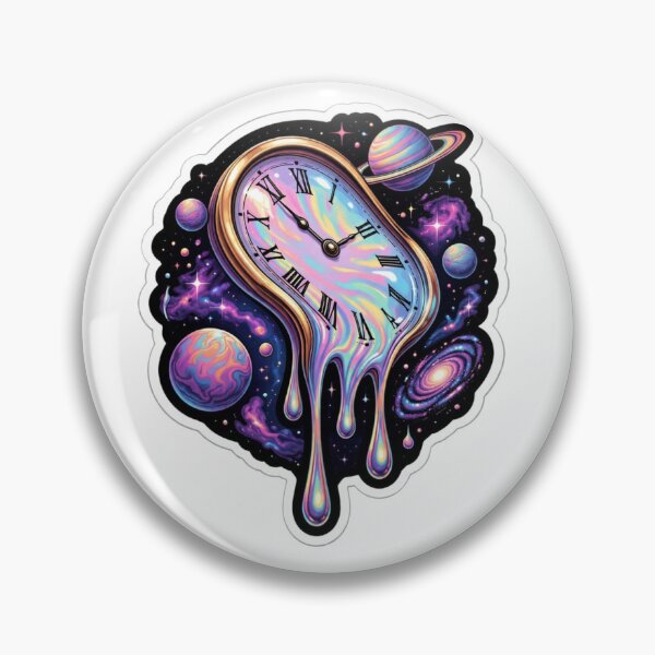 Item preview, Melting Time Galaxy Clock – Surreal Space Art | Cosmic Dream Aesthetic & Trippy Universe Design designed and sold by Dasts Cart.
