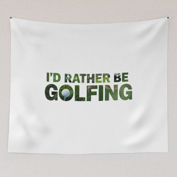 Item preview, I'd Rather Be Golfing Witty Golf Quote designed and sold by SkeletonsDanger.