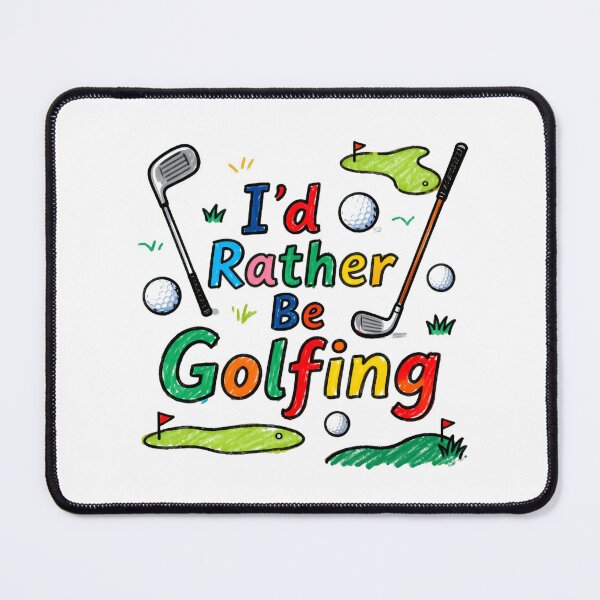 Item preview, I'd Rather Be Golfing Fun Sports Quote designed and sold by SkeletonsDanger.