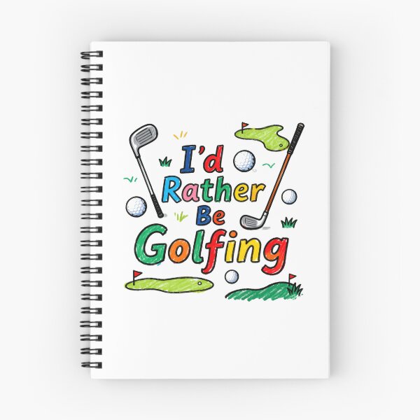 Item preview, I'd Rather Be Golfing Fun Sports Quote designed and sold by SkeletonsDanger.