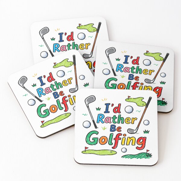 Item preview, I'd Rather Be Golfing Fun Sports Quote designed and sold by SkeletonsDanger.