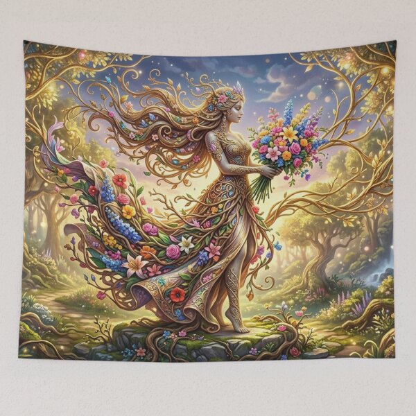 Item preview, Nature spirit in bloom designed and sold by Sigtrix.