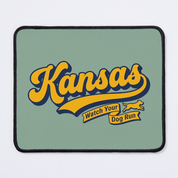 Item preview, Kansas Retro Script Watch Your Dog Run Vintage designed and sold by Cozy-Old-Pub.