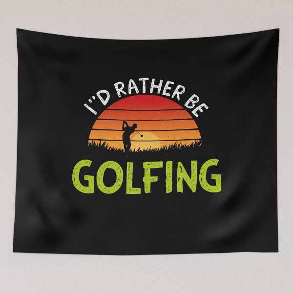 Item preview, I'd Rather Be Golfing Funny Sports designed and sold by SkeletonsDanger.