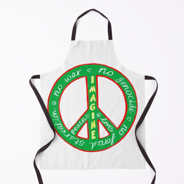 Item preview, Peace & Love Message Design – Imagine No War, Peace Symbol Contrast Green Red designed and sold by covetedcove.