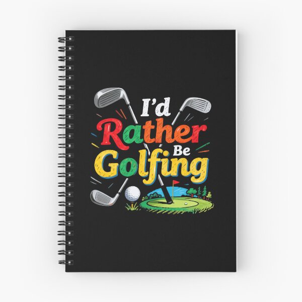Item preview, I'd Rather Be Golfing Golf Fan Quote designed and sold by SkeletonsDanger.