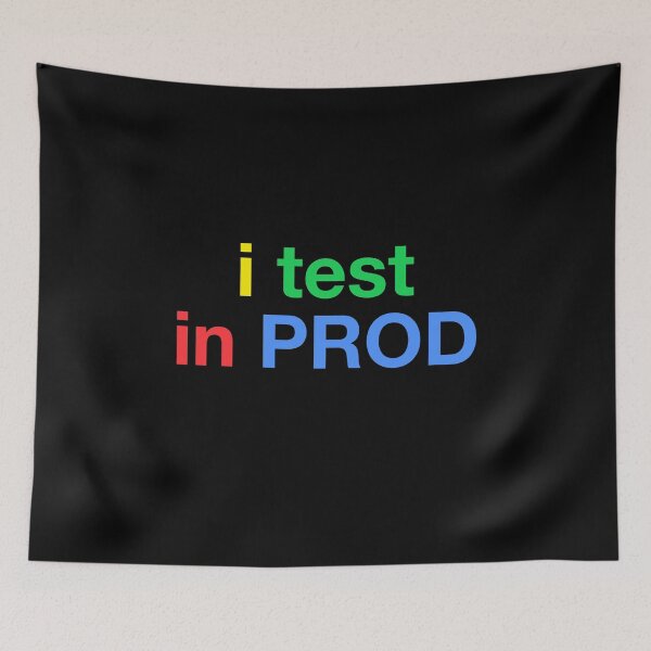 Item preview, I Test in Prod Coding Developer Jokes designed and sold by wansilastomi.