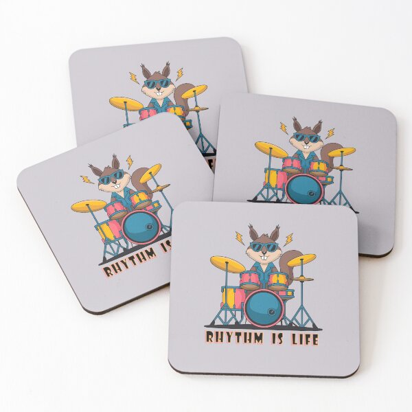 Item preview, Drums Rhythm Is Life - Retro World Music Day Art Tribute designed and sold by Art-Arcade6.