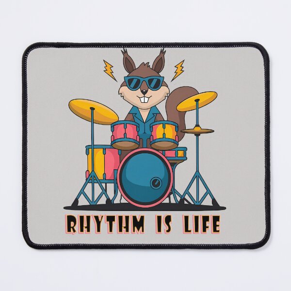 Item preview, Drums Rhythm Is Life - Retro World Music Day Art Tribute designed and sold by Art-Arcade6.