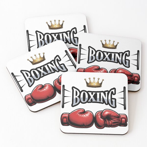 Item preview, Boxing King Crown Design - Red Gloves Championship Vintage Art designed and sold by FightModeStudio.