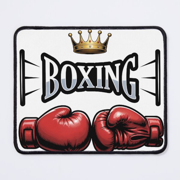Item preview, Boxing King Crown Design - Red Gloves Championship Vintage Art designed and sold by FightModeStudio.