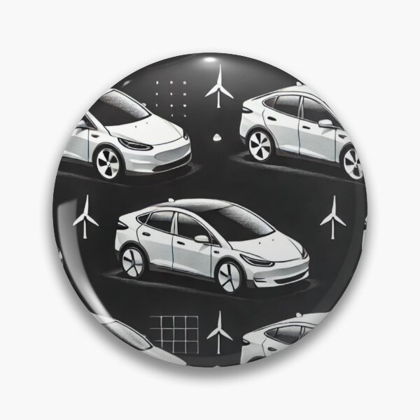 Item preview, Red Tesla Model 3 Cubist Pattern designed and sold by TEEJAMBOREE.