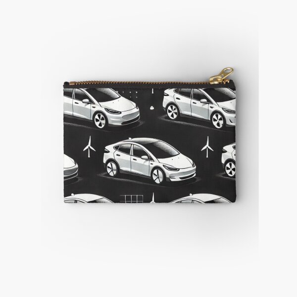 Item preview, Red Tesla Model 3 Cubist Pattern designed and sold by TEEJAMBOREE.