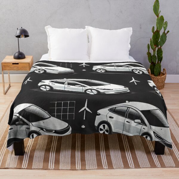 Item preview, Red Tesla Model 3 Cubist Pattern designed and sold by TEEJAMBOREE.