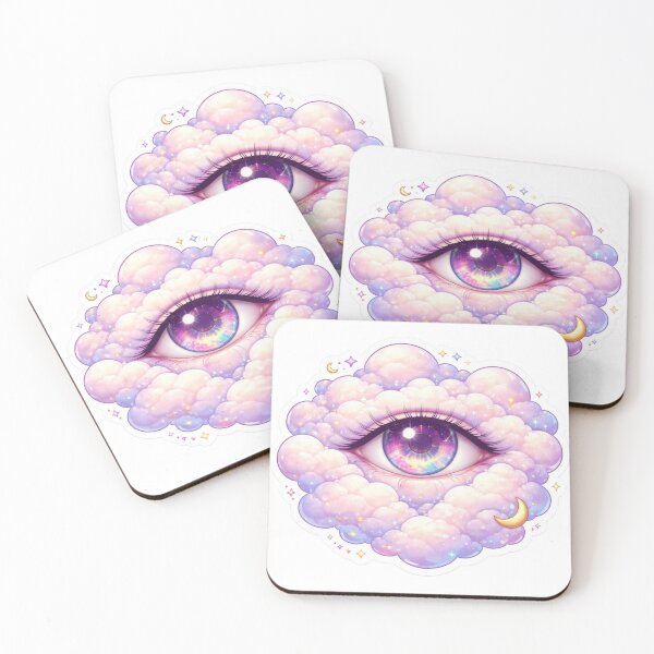 Item preview, Cosmic Dream Eye in Clouds – Pastel Galaxy Aesthetic | Spiritual Third Eye Surreal Art designed and sold by Dasts Cart.