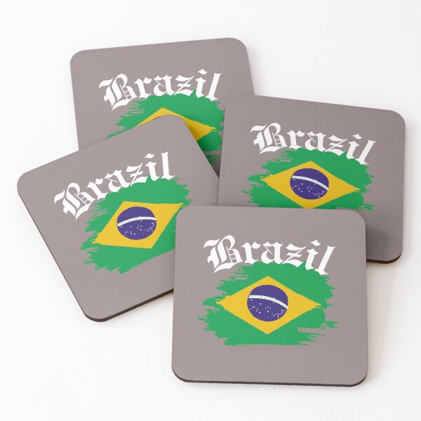 Item preview, Brazil flag tees designed and sold by Wear2Fit.