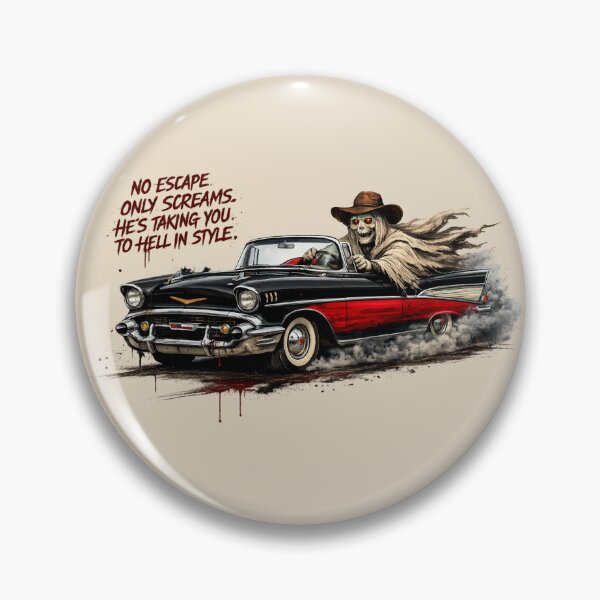 Item preview, Hell Ride Classic Car Skeleton Driver designed and sold by Retro Arabica.