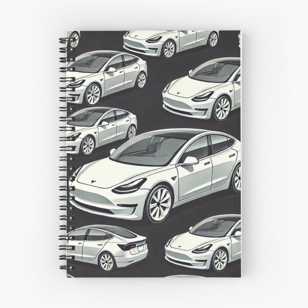 Item preview, Red Tesla Model 3 Cubist Pattern designed and sold by TEEJAMBOREE.