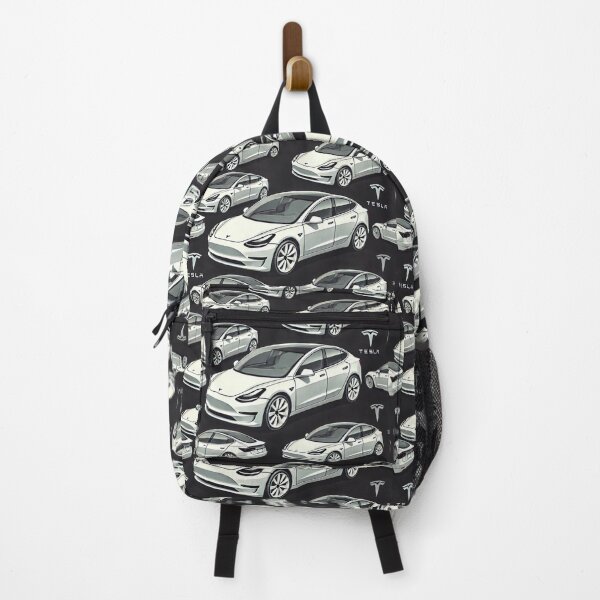 Item preview, Red Tesla Model 3 Cubist Pattern designed and sold by TEEJAMBOREE.