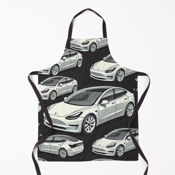 Item preview, Red Tesla Model 3 Cubist Pattern designed and sold by TEEJAMBOREE.