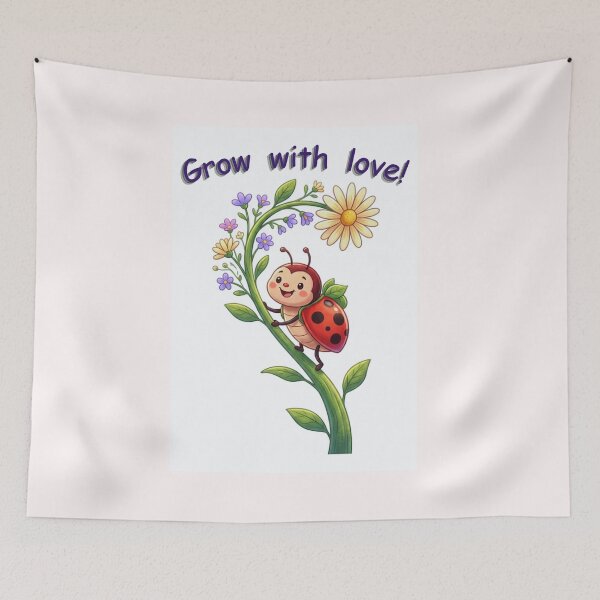 Item preview, Cute Ladybug Garden – Grow with Love!   designed and sold by HALYNA070824.