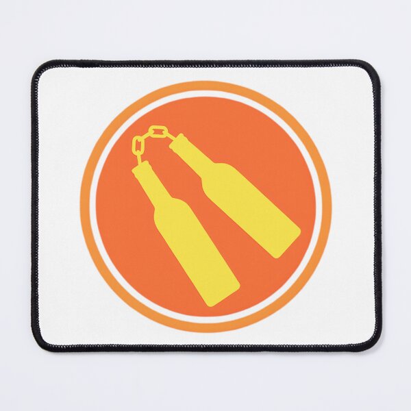 Item preview, Fun Artwork Wine Bottle Weapon Nunchucks Beer Bottle NunChuks Pun Party Humor designed and sold by Space Ghettos.