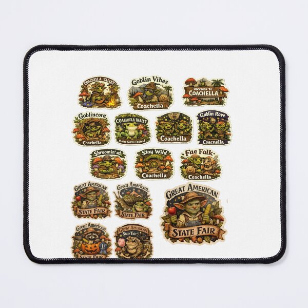 Item preview, Freaky Frog Goblins Crash Coachella & State Fair – Whimsical Woodland Sticker Madness! ??? designed and sold by Ulikedigital14.