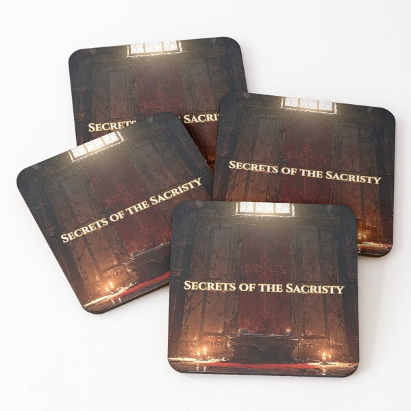 Item preview, Wolf Opens Glowing Chest Dark Sacred Sacristy designed and sold by GeoWhimsy Studio.