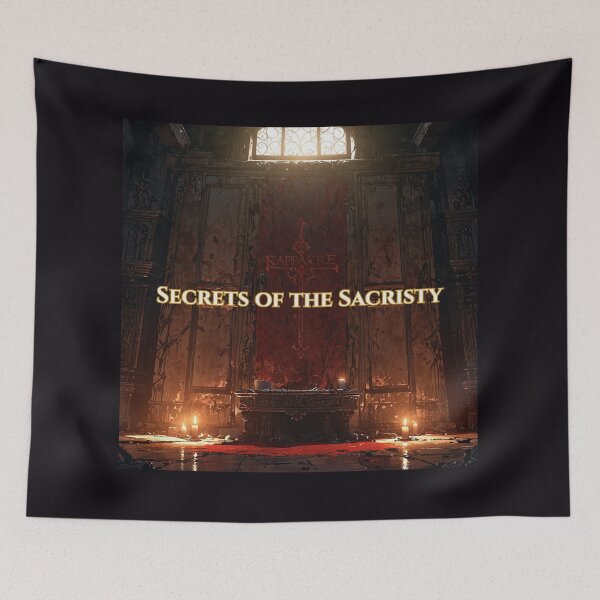 Item preview, Wolf Opens Glowing Chest Dark Sacred Sacristy designed and sold by GeoWhimsy Studio.
