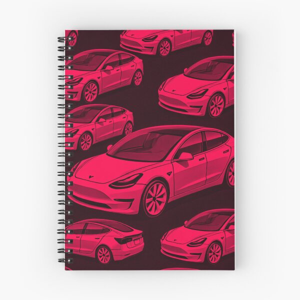 Item preview, Red Tesla Model 3 Cubist Pattern designed and sold by TEEJAMBOREE.