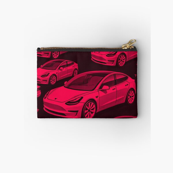 Item preview, Red Tesla Model 3 Cubist Pattern designed and sold by TEEJAMBOREE.