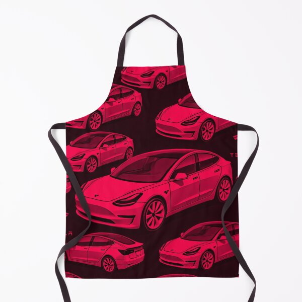 Item preview, Red Tesla Model 3 Cubist Pattern designed and sold by TEEJAMBOREE.